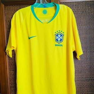 Nike Men's Brazil CBF Home Soccer Jersey Dri-Fit